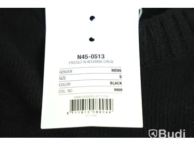 Tröja - NORSE PROJECTS Fridolf N Intarsia Crew, Svart (Storlek S) Ca Nypris 1200 kr