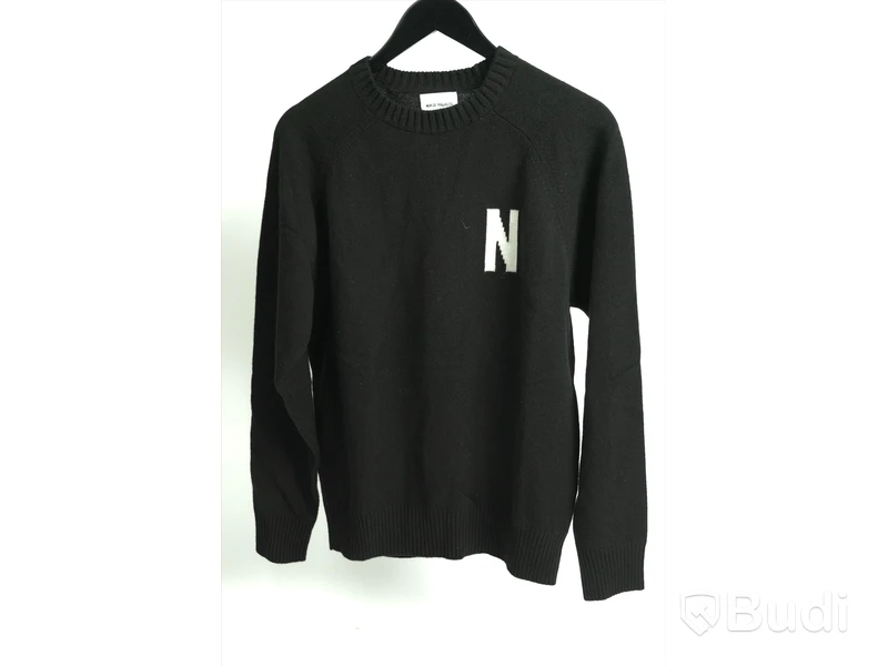 Tröja - NORSE PROJECTS Fridolf N Intarsia Crew, Svart (Storlek S) Ca Nypris 1200 kr