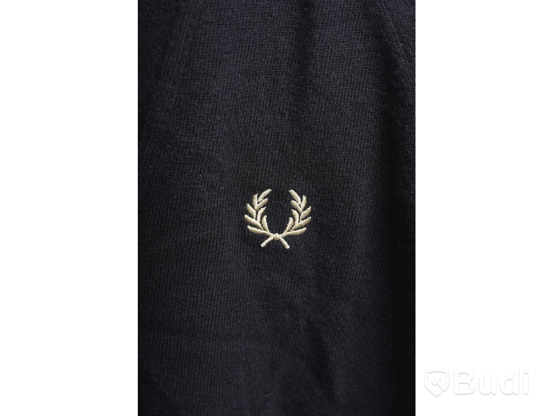 Cardigan - Fred Perry, Lamb wool, Svart (Storlek S)  Ca Nypris 2000 kr