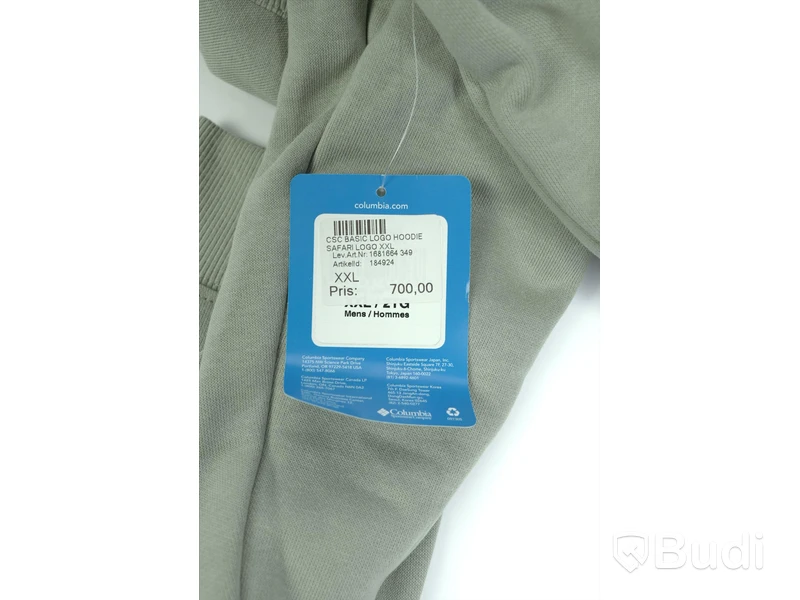 Hoodie - Columbia, CSC Basic logo hoodie, Safari Logo (Storlek XXL) Nypris 700kr