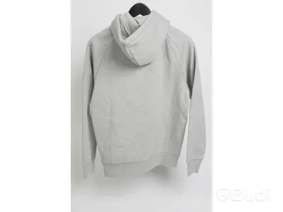 Hoodie med dragkedja- Carhartt, Hooded chase jacket, grey heather/ gold  (Storlek S)