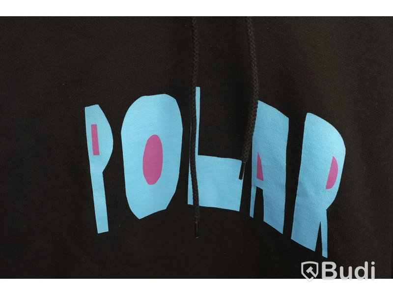 Hoodie - POLAR, Cut Logo Hoodie, svart (Storlek S) Ca Nypris 800 kr