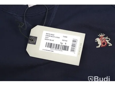 Tröja - BARACUTA, Crew Neck Logo, Night Blue (Storlek S)