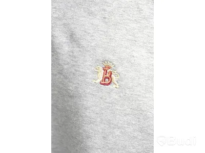 Hoodie - BARACUTA, Hoodie Logo Sweater, Grey Melange (Storlek S)