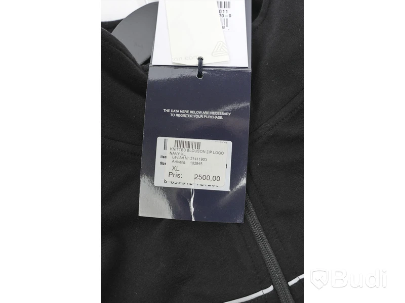 Tröja - PAUL & SHARK yachting, Knitted Blouson Zip Logo, Navy (Strl XL) Nypris: 2500 kr