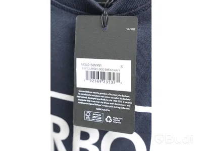 Tröja - Barbour, Large Logo Sweat-Navy (Strl S)  ca Nypris: 1000 kr