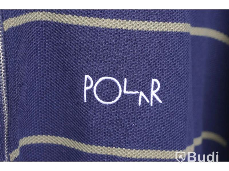 Tröja - POLAR, Stripe zip neck sweat, Navy (Strl XL)  ca Nypris: 1200 kr