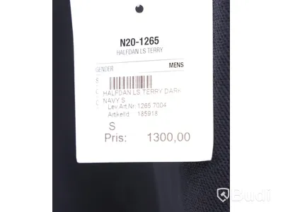 Tröja - NORSE PROJECTS, Halfdan LS Terry Dark, Navy (Strl S)  Nypris: 1300 kr