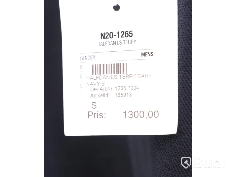 Tröja - NORSE PROJECTS, Halfdan LS Terry Dark, Navy (Strl S)  Nypris: 1300 kr