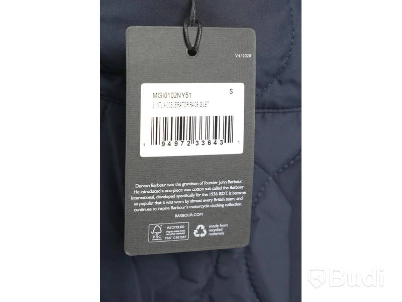 Väst - Barbour, Accelerator race gilet (Strl S)  Ca Nypris: 1100 kr
