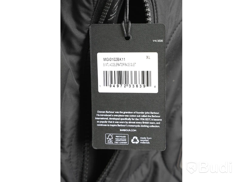 Väst - Barbour, Accelerator race gilet, Svart (Strl XL)  Ca Nypris: 1100 kr