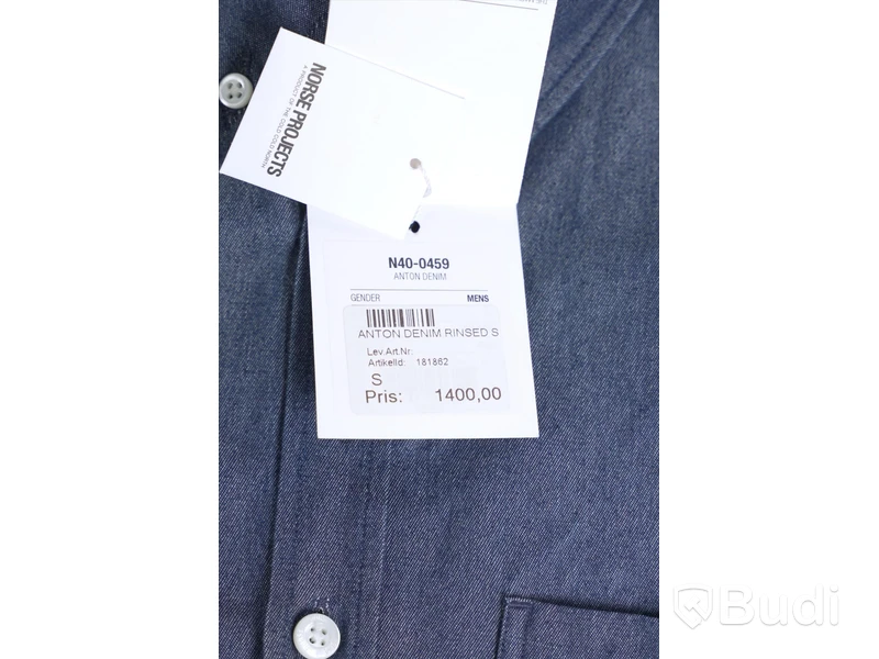 Skjorta - Norse Projects Denim Rinsed (Strl S) Nypri: 1400 kr