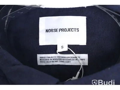 Skjorta - Norse Projects, Oswald BD Cotton Linnen, Ultra Marine (Strl S) Nypris: 1400 kr