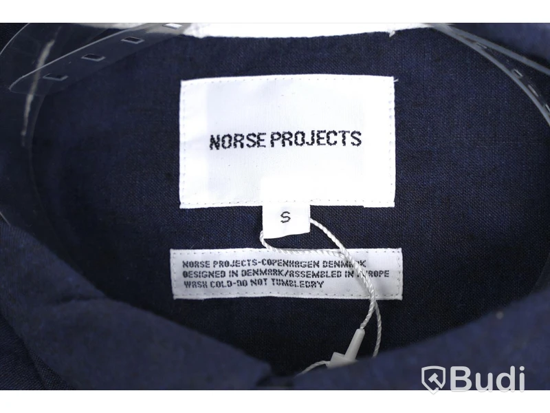 Skjorta - Norse Projects, Oswald BD Cotton Linnen, Ultra Marine (Strl S) Nypris: 1400 kr