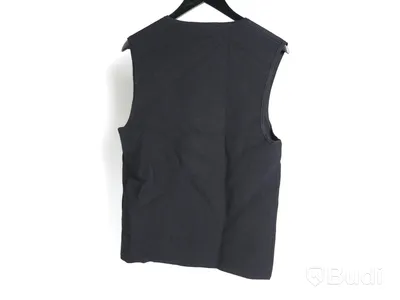 Väst - Fred Perry, Texture Zip Through Tank, Black Navy (Strl S) Nypris: 1350 kr