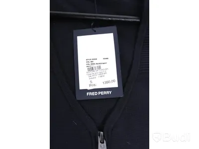 Väst - Fred Perry, Texture Zip Through Tank, Black Navy (Strl S) Nypris: 1350 kr