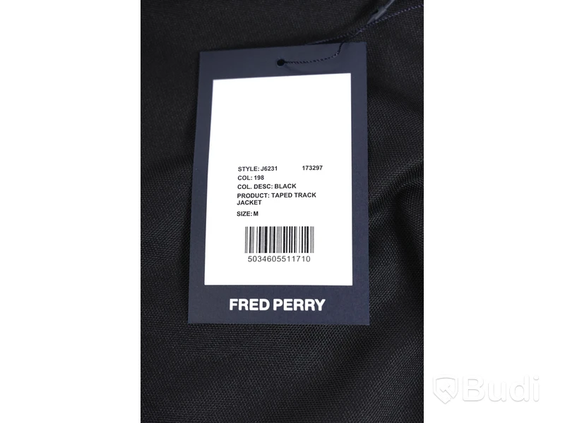 Jacka - Fred Perry, Taped Track Jacket, Svart (Strl M) Ca Nypris: 900 kr