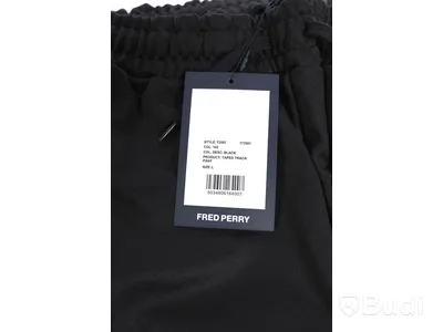 Byxor - Fred Perry, Taped Track Pants, Svart (Strl L) Ca Nypris: 900 kr