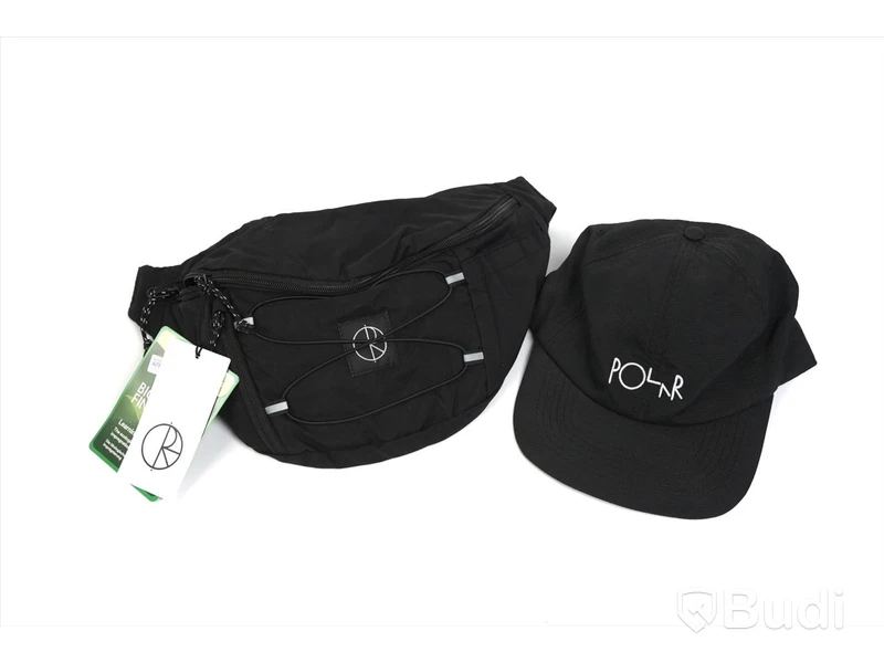 Keps och väska - POLAR, Lightweight cap, Navy och Sport Hip Bag, Black (Strl One size)