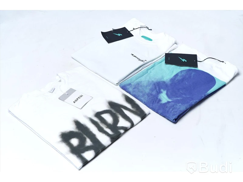 3 pack T-shirts - Backsideclub & Aspesi (Storlek S). Nypris 1900kr.