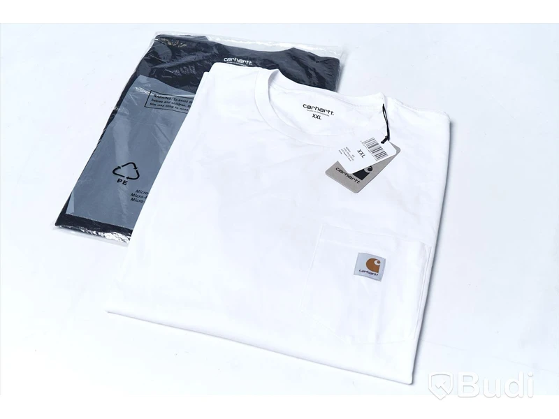 2 pack T-shirts - Carhartt (Storlek XXL - Vit och Svart basic). Nypris 898kr