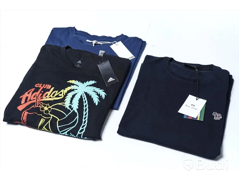 3 pack T-shirts - Paul Smith, Kestin & Adidas (Storlek XL, Paul Smith är långärmad T-shirt). Nypris 1610kr.