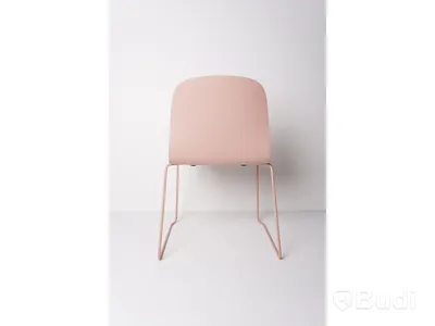 Stolar - 3 st. Visu Chair (Sled base), MUUTO, rosa, trä och metall. Nypris 2 695 kr/st.