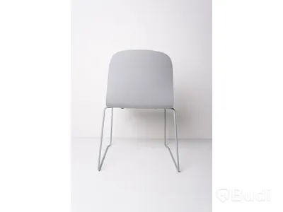 Stol - 1 st. Visu Chair (Sled base), MUUTO, grå, trä och metall. Nypris 2 695 kr/st.