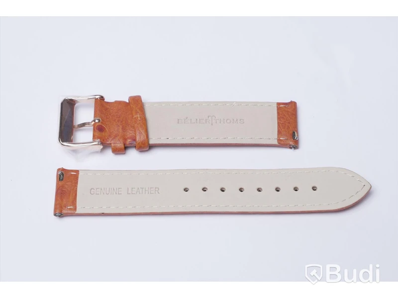 Armbandsur med armband i kalvskinn - BÉLIER THOMS ink armband av strutsskinn, Nypris: 3000 kr