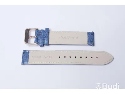 Armbandsur med armband i kalvskinn - BÉLIER THOMS ink armband av strutsskinn, Nypris: 3000 kr