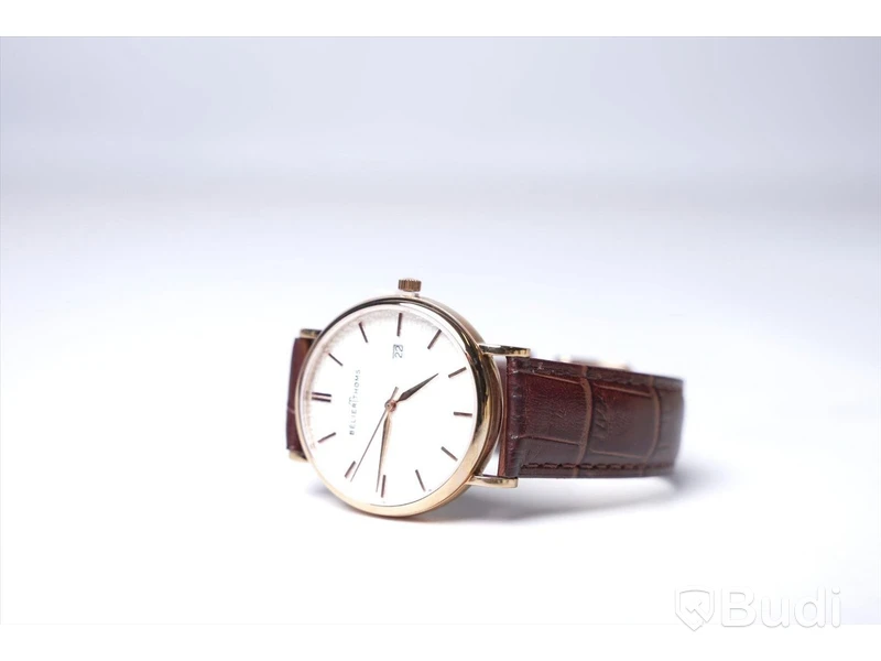 Armbandsur med armband i kalvskinn - BÉLIER THOMS ink armband av strutsskinn, Nypris: 3000 kr