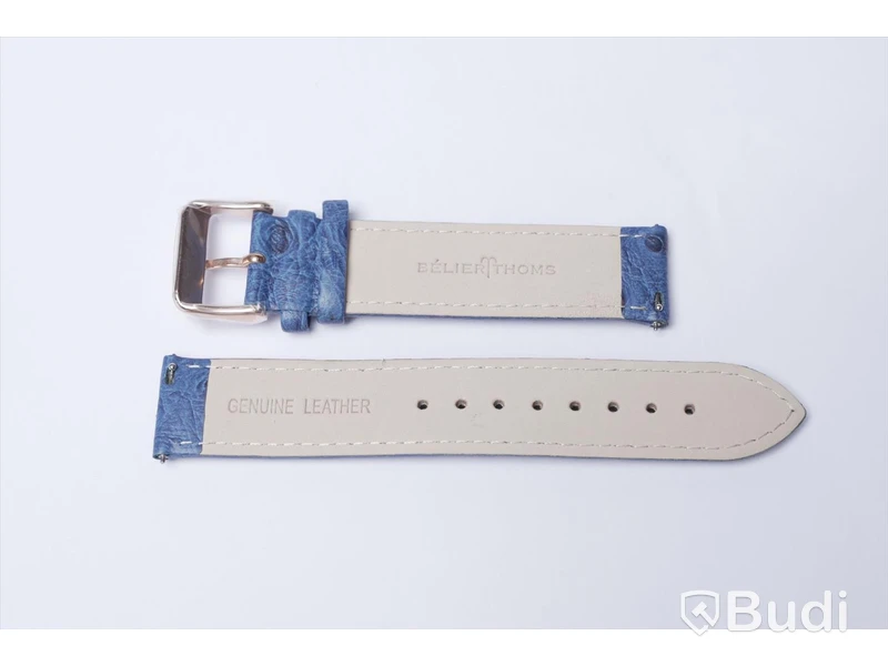 Armbandsur med armband i kalvskinn - BÉLIER THOMS ink armband av strutsskinn, Nypris: 3000 kr
