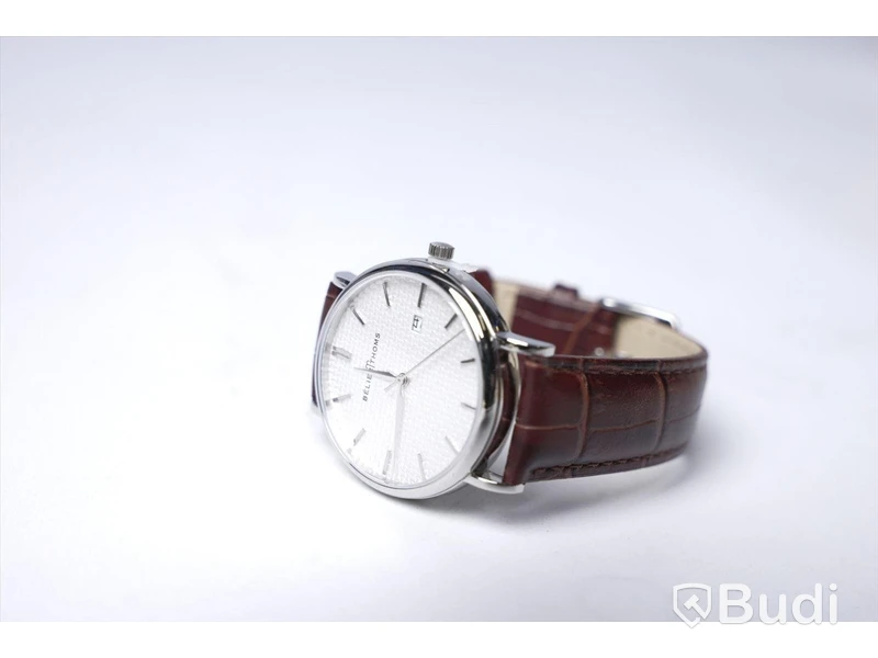 Armbandsur med armband i kalvskinn - BÉLIER THOMS ink armband av strutsskinn, Nypris: 3000 kr