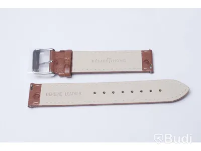 Armbandsur med armband i kalvskinn - BÉLIER THOMS ink armband av strutsskinn, Nypris: 3000 kr