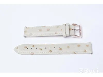 Armbandsur med armband i kalvskinn - BÉLIER THOMS ink armband av strutsskinn, Nypris: 3000 kr