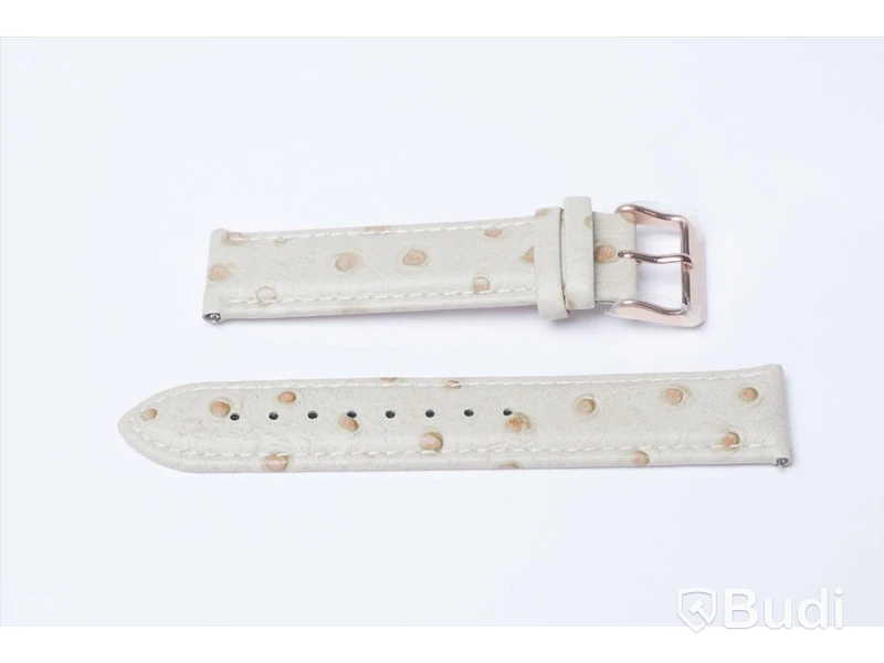 Armbandsur med armband i kalvskinn - BÉLIER THOMS ink armband av strutsskinn, Nypris: 3000 kr