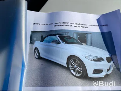 Personbil BMW 220I Cabriolet F23 -2016 | 4997mil | M-sport | Navigation