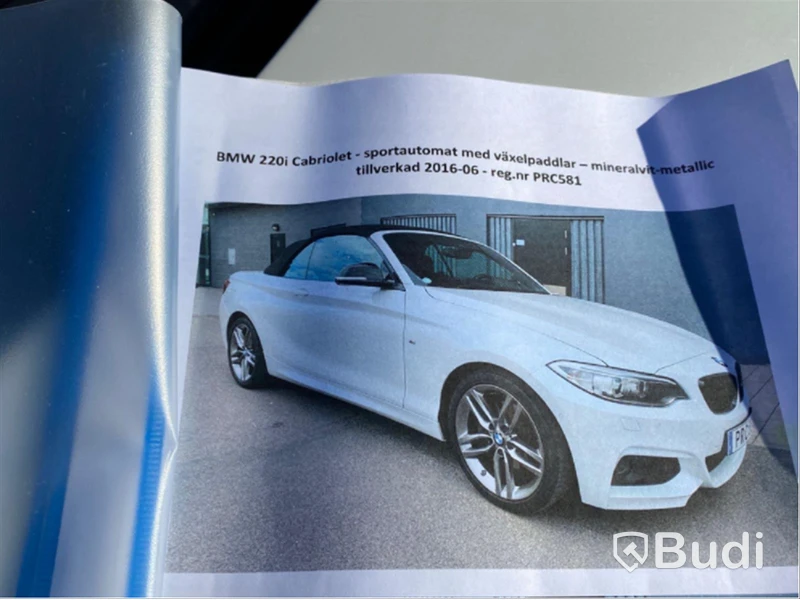 Personbil BMW 220I Cabriolet F23 -2016 | 4997mil | M-sport | Navigation