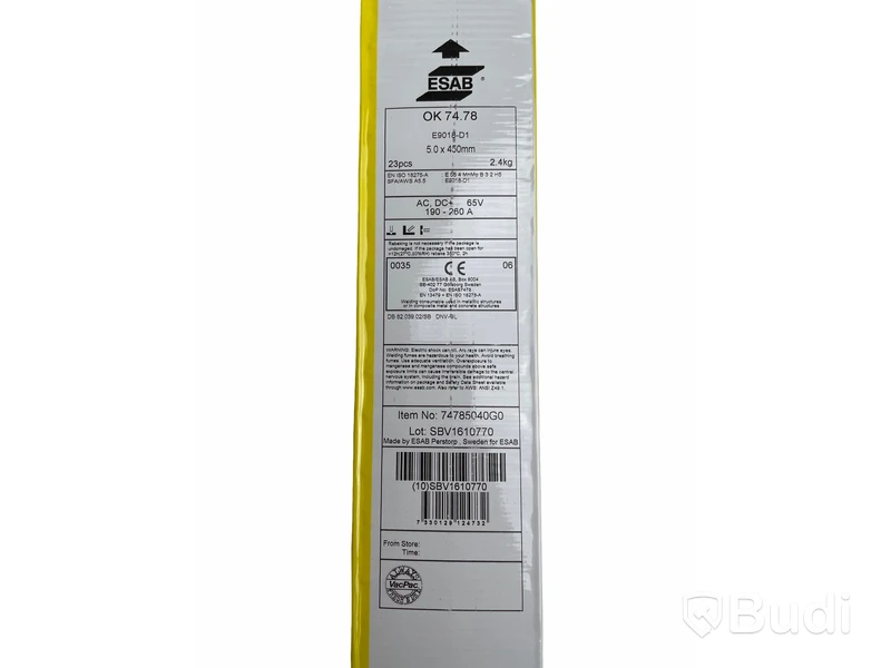 15st NYA Paket med elektroder för svetsning, 7st Elga P48S 3,2x450mm, 5st Esab OK 74.78 5x450mm, 2st Elga Cromatig TIG 308LSi, 2 st Elga Cromatig TIG 316LSi, totalt ord pris ink moms ca: 11000kr