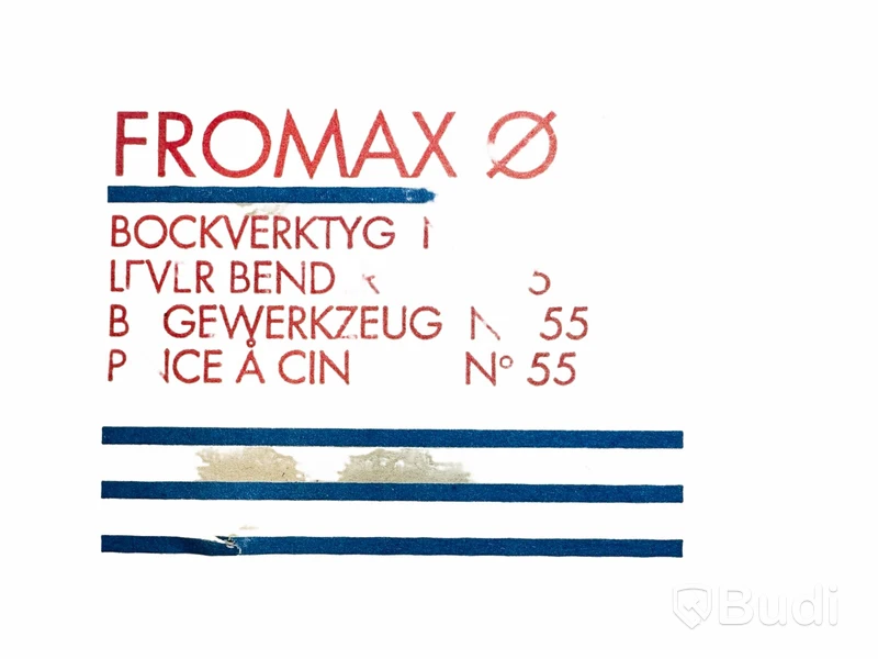 1 st NY Bockverktyg - Fromax Nr 55 12mm, ord pris ink. moms ca: 2900 kr