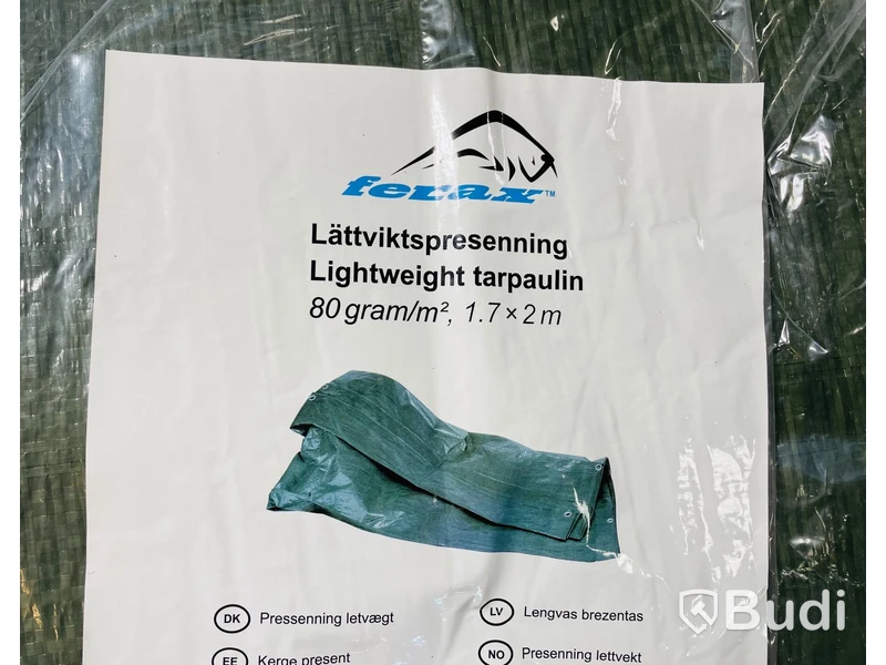 4st NYA Presenningar och 6st NYA Minirullar rep m. polypropylenfilm, totalt ord pris ink. moms ca: 3000 kr
