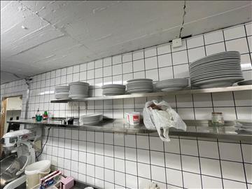 Väggmonterade rostfria hyllplan 