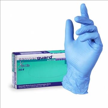 80st 200pack GLOVES NYA NITRILE POWERED Xtra Lite. Stl: 6-7/S. Märke: Semperguard,  ord. pris ca: 8000 kr