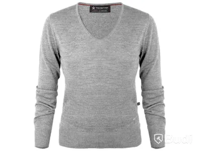 2 st stickade tröjor dam stl L, ljusgrå och mörkgrå, Texstar pullover v-neck PW04, Totalt ord. pris inkl. moms: ca 2208 kr