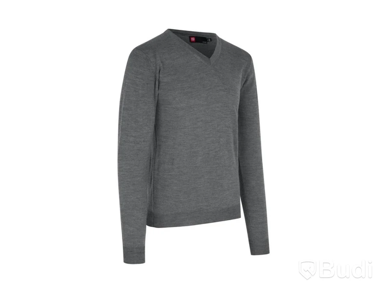 2 st. stickade tröjor herr stl S grå Identity pullover merinoull v-neck, Totalt ord pris inkl. moms: ca 1618 kr