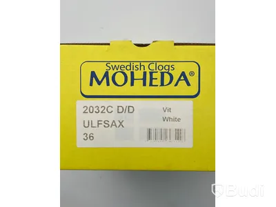 2 st tofflor NYA dam stl 36 vit Moheda Ulfsax, ord. pris ca. 1198 kr