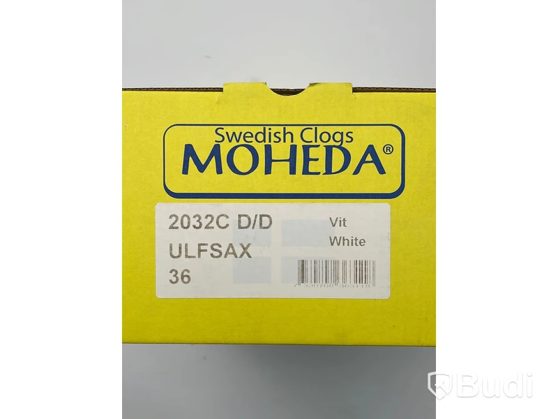 2 st tofflor NYA dam stl 36 vit Moheda Ulfsax, ord. pris ca. 1198 kr