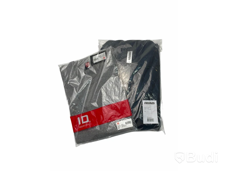 1 st SWEATSHIRT NY HERR STL L SVART ACODE , Märke: FRISTADS, Artno: 122215-940,  1 st T-SHIRT NY stl L GRÅ , Märke: ID Rexholm, Artno: 0538,  totalt ord. pris ca: 960 kr