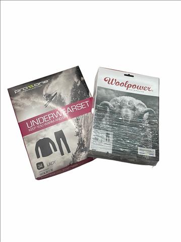 (NY) Woolpower Long Johns unisex, stl. XXS & Underwearset dam stl. 34, Ord. pris inkl. moms: ca 1000 kr