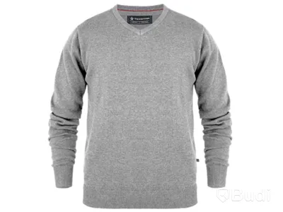 1 st skjorta NY samt 1 st stickad tröja NY, herr stl S, Clark Clique skjorta vit samt Texstar Pullover v-neck grå marmorerad, totalt ord. pris ca: 1764 kr